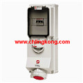 曼奈柯斯IP67-帶開關(guān)，帶機(jī)械聯(lián)鎖，帶K型斷路器壁裝式插座7242